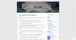 Desktop Screenshot of catsthatarefat.wordpress.com
