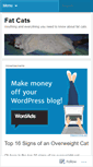 Mobile Screenshot of catsthatarefat.wordpress.com