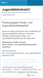 Mobile Screenshot of jugendbibliothek21.wordpress.com