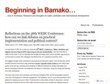 Tablet Screenshot of beginninginbamako.wordpress.com