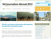 Tablet Screenshot of northeasternuniversityjournalism2012.wordpress.com