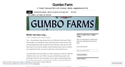 Desktop Screenshot of gumbofarm.wordpress.com