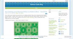 Desktop Screenshot of katessacrafts.wordpress.com