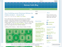 Tablet Screenshot of katessacrafts.wordpress.com