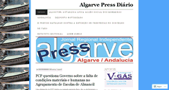 Desktop Screenshot of algarvepressdiario.wordpress.com