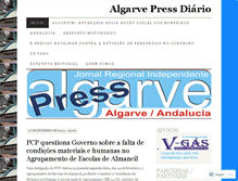 Tablet Screenshot of algarvepressdiario.wordpress.com