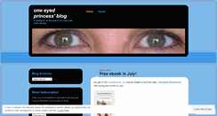 Desktop Screenshot of oneeyedprincess.wordpress.com