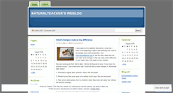 Desktop Screenshot of naturalteacher.wordpress.com