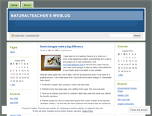 Tablet Screenshot of naturalteacher.wordpress.com