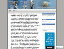 Tablet Screenshot of biosculpture.wordpress.com