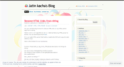 Desktop Screenshot of jatinkacha.wordpress.com