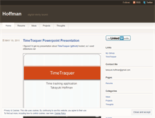 Tablet Screenshot of hoffman.wordpress.com
