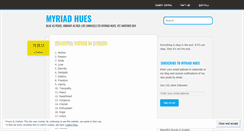 Desktop Screenshot of myriadhues.wordpress.com