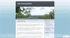 Desktop Screenshot of cheapcampingequipment.wordpress.com