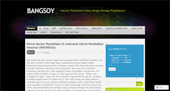 Desktop Screenshot of bangsoy.wordpress.com