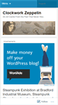 Mobile Screenshot of clockworkzeppelin.wordpress.com