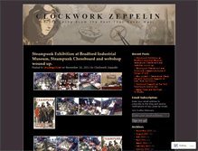 Tablet Screenshot of clockworkzeppelin.wordpress.com