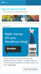 Mobile Screenshot of ghostghostteeth.wordpress.com