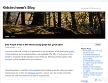 Tablet Screenshot of kidsbedroom.wordpress.com