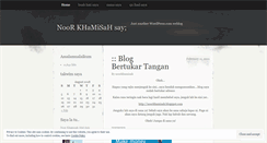 Desktop Screenshot of noorkhamisah.wordpress.com