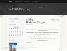 Tablet Screenshot of noorkhamisah.wordpress.com