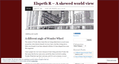 Desktop Screenshot of elspethr.wordpress.com