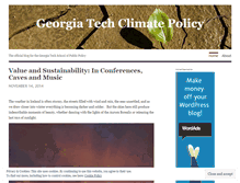 Tablet Screenshot of gtclimatepolicy.wordpress.com