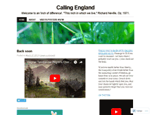Tablet Screenshot of callingengland1.wordpress.com