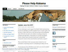 Tablet Screenshot of pleasehelpalabama.wordpress.com