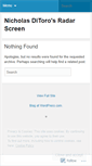 Mobile Screenshot of nicholasditoro.wordpress.com