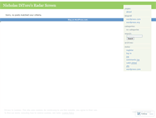 Tablet Screenshot of nicholasditoro.wordpress.com
