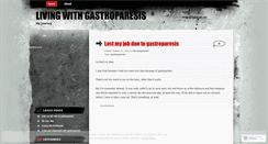 Desktop Screenshot of livingwithgastroparesis.wordpress.com