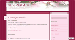 Desktop Screenshot of anupamjash1.wordpress.com