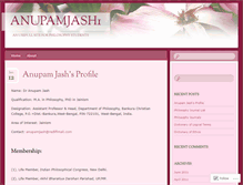 Tablet Screenshot of anupamjash1.wordpress.com