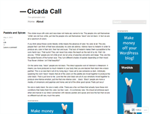 Tablet Screenshot of cicadacall.wordpress.com