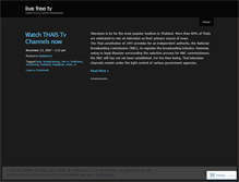 Tablet Screenshot of livefreetv.wordpress.com