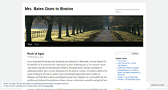 Desktop Screenshot of mrsbatesgoestoboston.wordpress.com