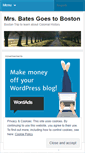 Mobile Screenshot of mrsbatesgoestoboston.wordpress.com
