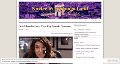 Desktop Screenshot of noviceinlanguageland.wordpress.com
