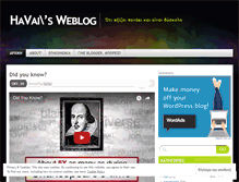Tablet Screenshot of havai.wordpress.com