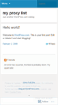 Mobile Screenshot of newproxylist.wordpress.com