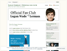 Tablet Screenshot of loganlermanfanclub.wordpress.com