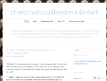 Tablet Screenshot of charismaticcultleadernolanball.wordpress.com