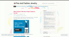 Desktop Screenshot of fineandfashionjewelry.wordpress.com