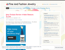 Tablet Screenshot of fineandfashionjewelry.wordpress.com