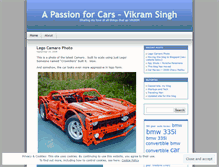 Tablet Screenshot of passionforcars.wordpress.com