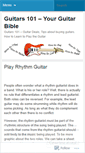 Mobile Screenshot of guitars101.wordpress.com