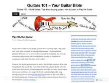 Tablet Screenshot of guitars101.wordpress.com