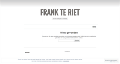 Desktop Screenshot of frankteriet.wordpress.com