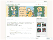 Tablet Screenshot of karysmapatchwork.wordpress.com